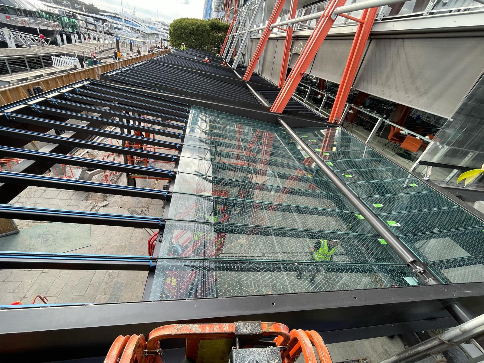 King St Wharf Glass Awning Upgrade glazing project by Insight Glass
