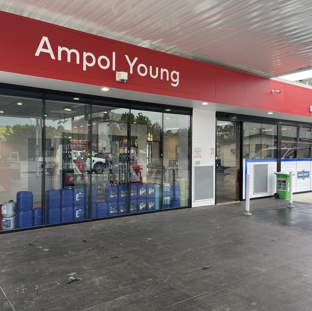 Southwest Fuels - Ampol Service Station in Young glazing project by Insight Glass